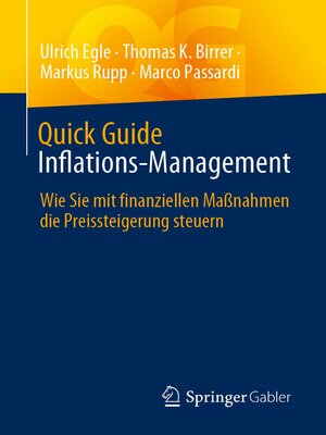 cover image of Quick Guide Inflations-Management